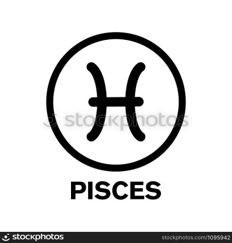pisces icon vector design template