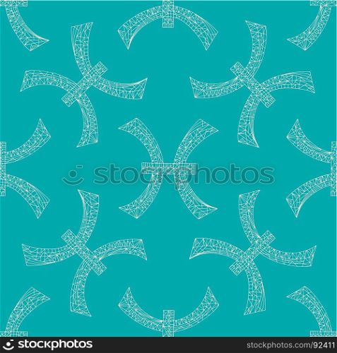 Pisces zodiac sign. Vector hand drawn horoscope pattern. Astrological seamless background.. Pisces zodiac sign. Vector hand drawn horoscope pattern. Astrological abstract seamless background.
