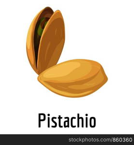 Pistachio icon. Cartoon of pistachio vector icon for web design isolated on white background. Pistachio icon, cartoon style