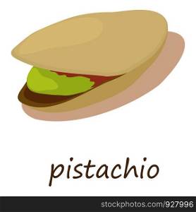Pistachio icon. Isometric illustration of pistachio vector icon for web. Pistachio icon, isometric 3d style