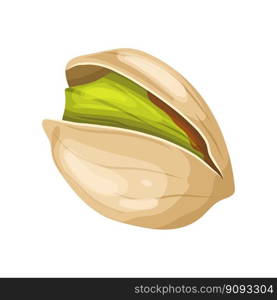 pistachio organic food cartoon. nut natural, healthy nature, snack vegetarian, nutshell, green seed, nutrition shell pistachio organic food vector illustration. pistachio organic food cartoon vector illustration