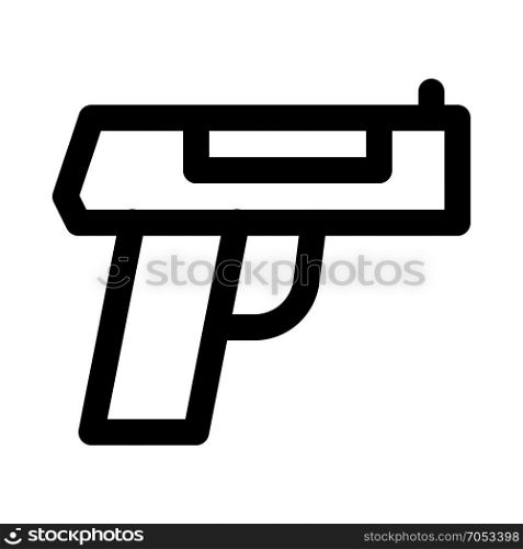 pistol isolated on white background
