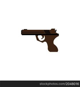 Pistol vector design logo illustration icon templat