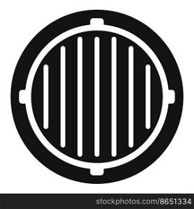 Pit manhole icon simple vector. City road. Underground metal. Pit manhole icon simple vector. City road