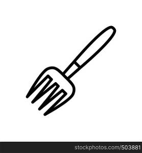 pitch fork line icon