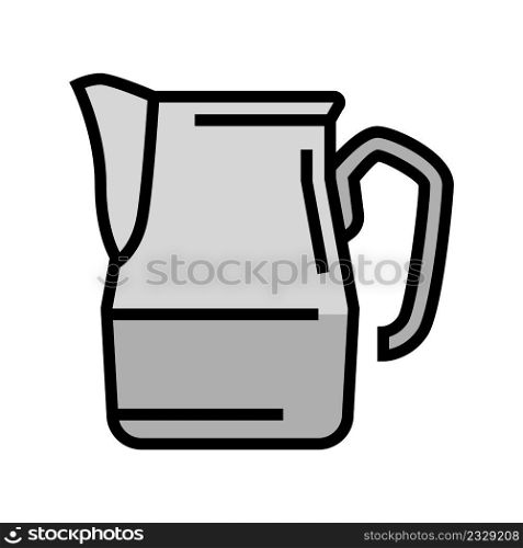 pitcher utensil color icon vector. pitcher utensil sign. isolated symbol illustration. pitcher utensil color icon vector illustration