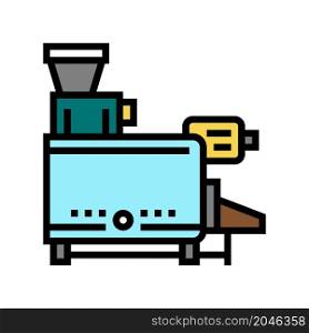 pitting machine color icon vector. pitting machine sign. isolated symbol illustration. pitting machine color icon vector illustration
