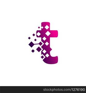 Pixel A Letter Logo design, Creative Vector Template symbol