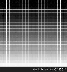 Pixel background, a gradient from black to white dismantled for square pixels, the vector horizontal stripes gray gradient