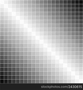 Pixel background, a gradient from black to white dismantled for square pixels, the vector of diagonal stripes gray gradient