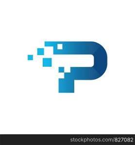 Pixel Brand Logo template