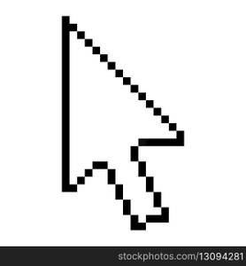 Pixel computer mouse click pointer cursor arrow. Mouse cursor arrow. Pointer arrow. Cursor icon