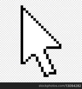 Pixel computer mouse click pointer cursor arrow. Mouse cursor arrow. Pointer arrow. Cursor icon