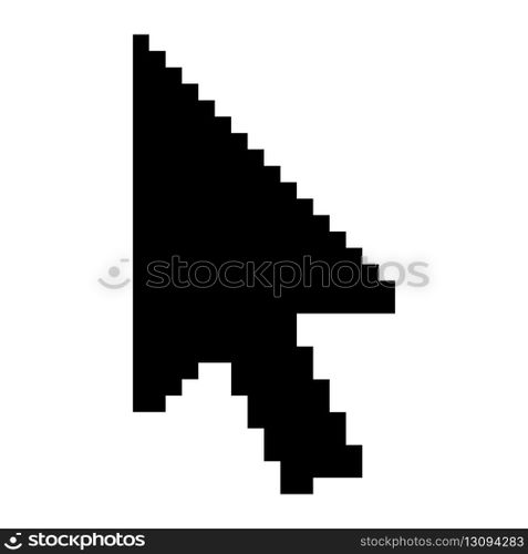 Pixel computer mouse click pointer cursor arrow. Mouse cursor arrow. Pointer arrow. Cursor icon
