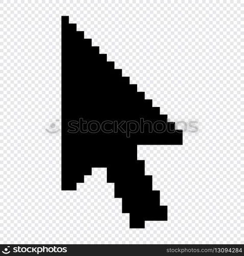 Pixel computer mouse click pointer cursor arrow. Mouse cursor arrow. Pointer arrow. Cursor icon