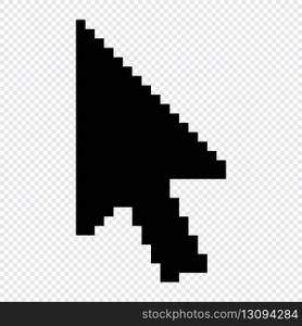 Pixel computer mouse click pointer cursor arrow. Mouse cursor arrow. Pointer arrow. Cursor icon