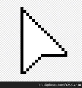 Pixel computer mouse click pointer cursor arrow. Mouse cursor arrow. Pointer arrow. Cursor icon