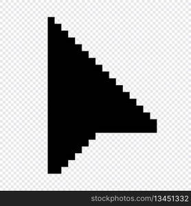 Pixel computer mouse click pointer cursor arrow. Mouse cursor arrow. Pointer arrow. Cursor icon