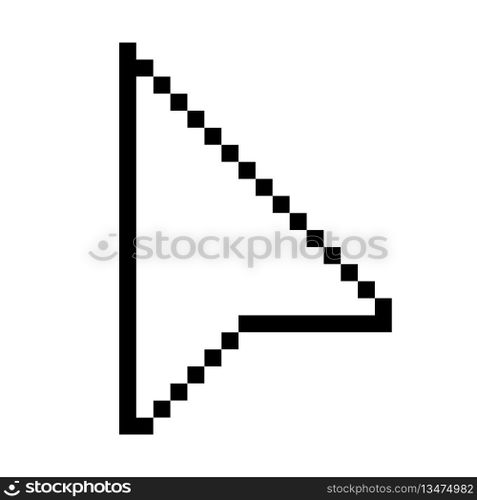 Pixel computer mouse click pointer cursor arrow. Mouse cursor arrow. Pointer arrow. Cursor icon
