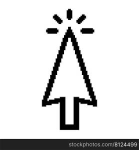 Pixel cursor arrow icon symbol