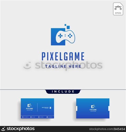pixel game logo design vector illustration icon element isolated - vector. pixel game logo design vector illustration icon element isolated