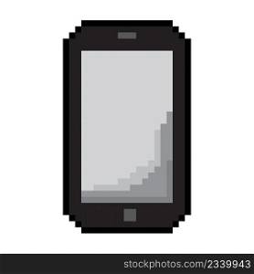 Pixel phone, great design for any purposes. mobile device concept. Communication technology. Vector illustration. stock image. EPS 10.. Pixel phone, great design for any purposes. mobile device concept. Communication technology. Vector illustration. stock image.