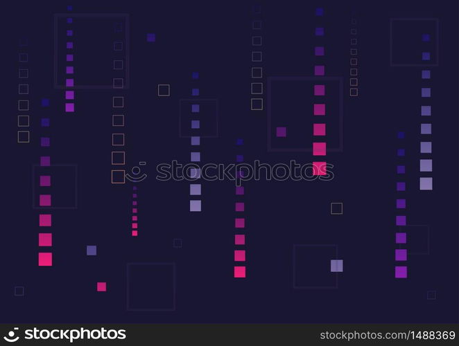 Pixels that fall like rain. Vector Background. Abstract design template for brochures, flyers, magazine, business card, banners, headers, book covers.