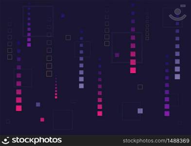 Pixels that fall like rain. Vector Background. Abstract design template for brochures, flyers, magazine, business card, banners, headers, book covers.