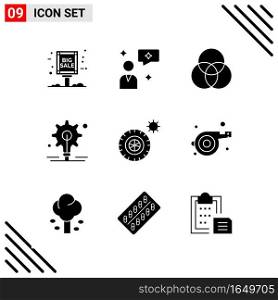 Pixle Perfect Set of 9 Solid Icons. Glyph Icon Set for Webite Designing and Mobile Applications Interface.. Creative Black Icon vector background