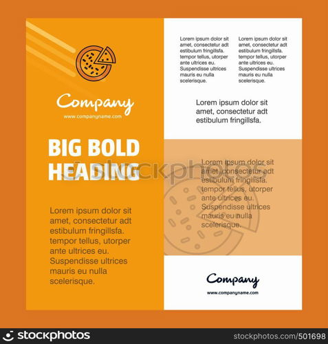 Pizza Business Company Poster Template. with place for text and images. vector background
