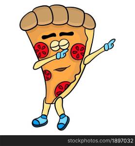 pizza cartoon dance mascot