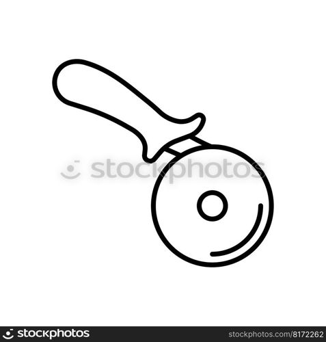 Pizza cutter icon vector on trendy design