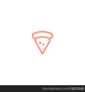 Pizza icon logo design vector template illustration