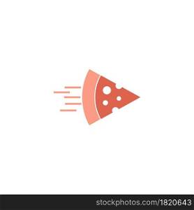 Pizza icon logo design vector template illustration