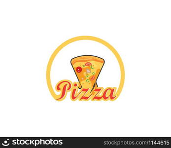 pizza icon logo illustration vector design