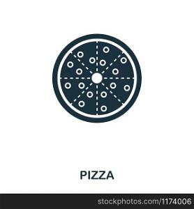 Pizza icon. Mobile apps, printing and more usage. Simple element sing. Monochrome Pizza icon illustration. Pizza icon. Mobile apps, printing and more usage. Simple element sing. Monochrome Pizza icon illustration.