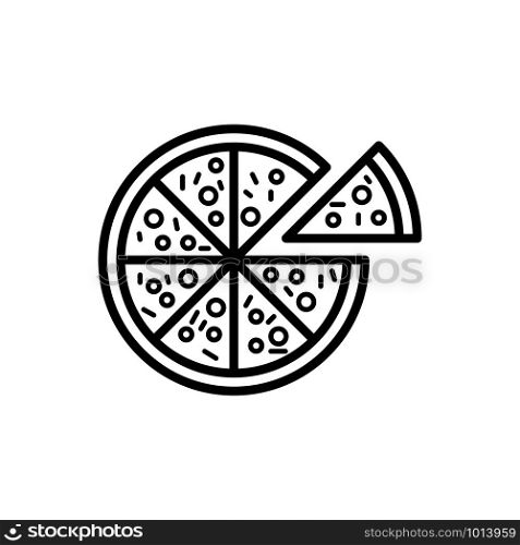 pizza icon trendy
