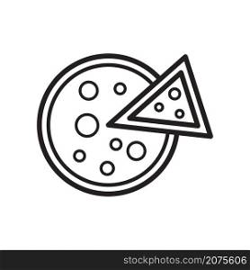 pizza icon vector design templates white on background