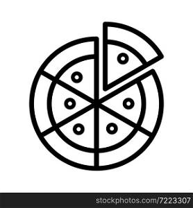 pizza line icon