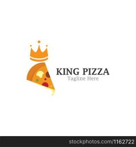 Pizza logo ilustration vector template