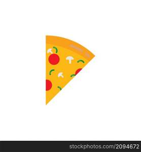 Pizza slice icon vector illustration design.