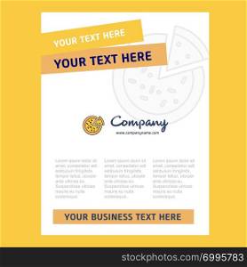 Pizza Title Page Design for Company profile ,annual report, presentations, leaflet, Brochure Vector Background