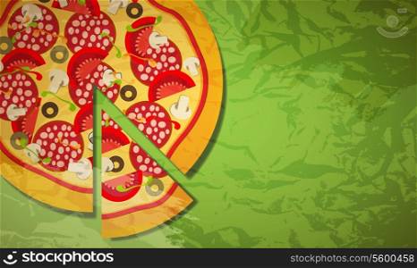Pizza. vector illustration