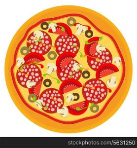 Pizza. vector illustration