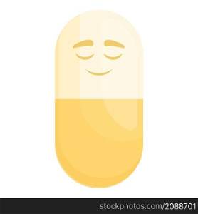 Placebo pill icon cartoon vector. Pharmacy drug. Medical prescription. Placebo pill icon cartoon vector. Pharmacy drug