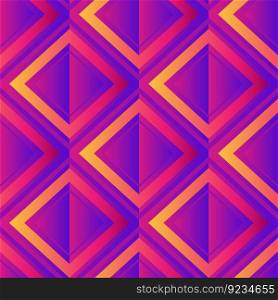 Plaid seamless pattern with rhombus. Vector fabric print template. Gingham ornament. Geometric carpet background. Checkered neon backdrop.