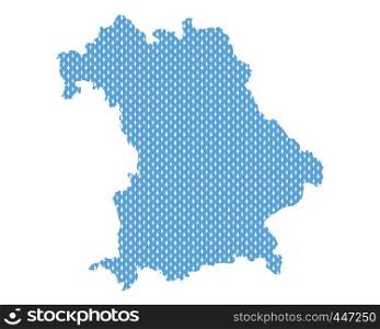 Plain map of Bavaria