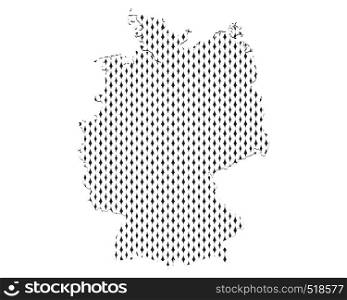 Plain map of Germany