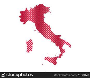 Plain map of Italy