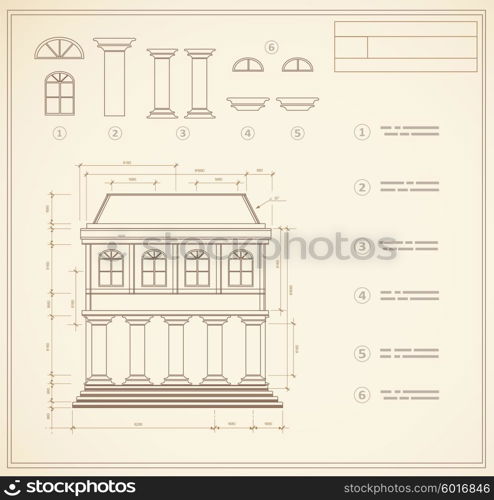 Plan facility and engineering print out home. Retro print
